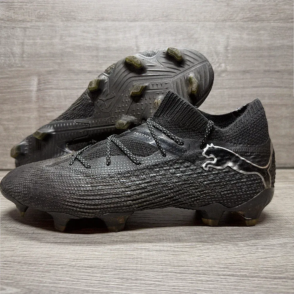 Puma Mens Future Black FG/AG Firm Ground Soccer Cleats Shoes Size 7 107916-02