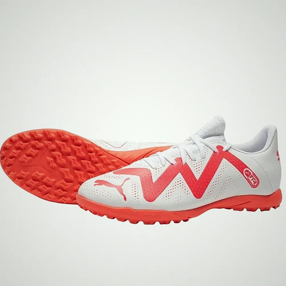 Puma Mens Future Play TT Turf Soccer Shoes US 12.5 White Pink 107381 NWOB