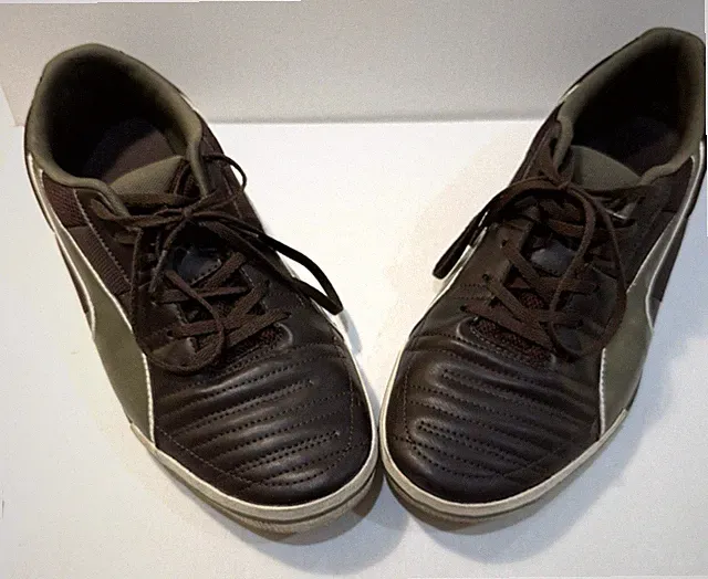 PUMA Momentta Vulc Sala Soccer Men's Shoes Sneakers Sz 12 Brown Olive 103252
