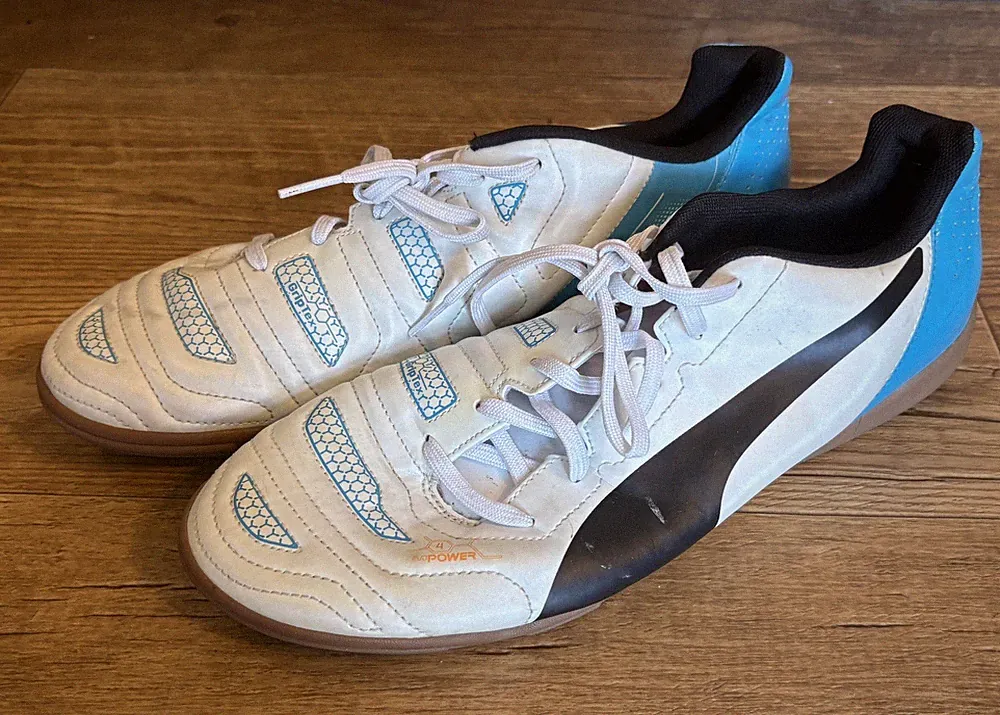 Puma Power 4 Indoor Soccer Cleats Shoes Men’s Size 11 Blue White