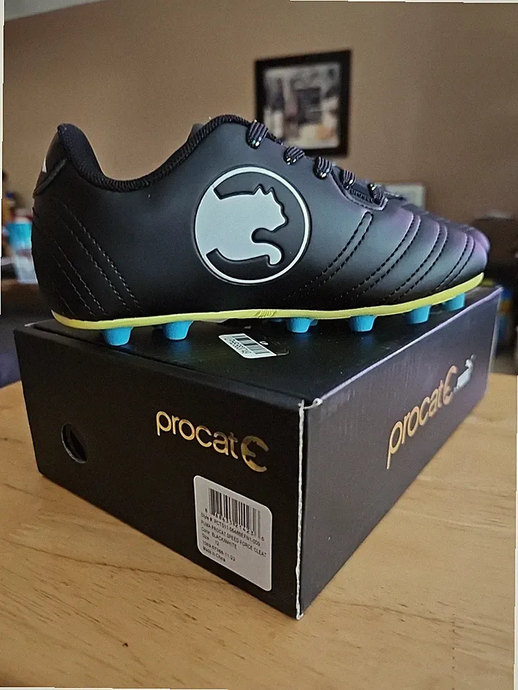 Puma Procast Black Pitch Soccer Rubber Stub Closed Toe Cleats, Kids Size 12 NIB