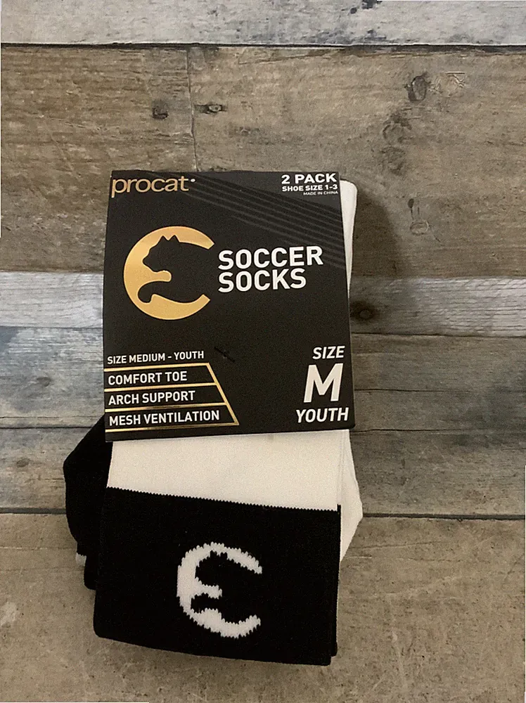 ⚡️Puma ProCat Soccer Socks 2pk Youth Medium, Shoe (Size M)