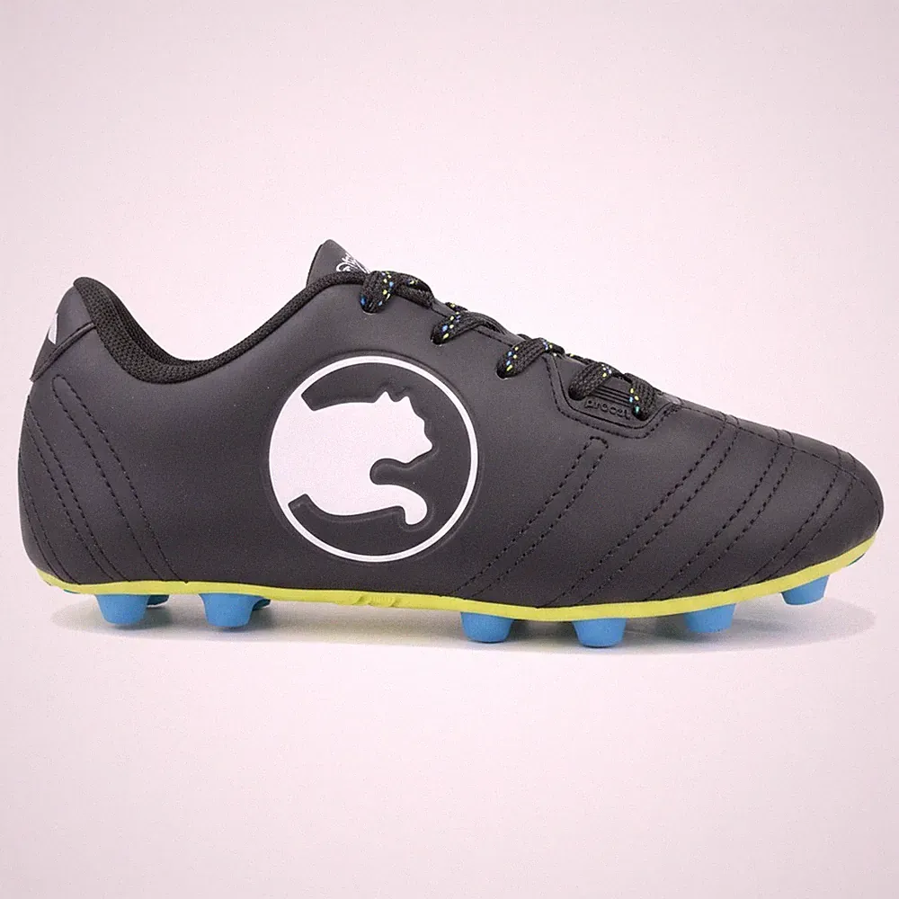 Puma Procat Speed Force Boys Soccer Cleats Size 1 Black Yellow Blue NWT #5673