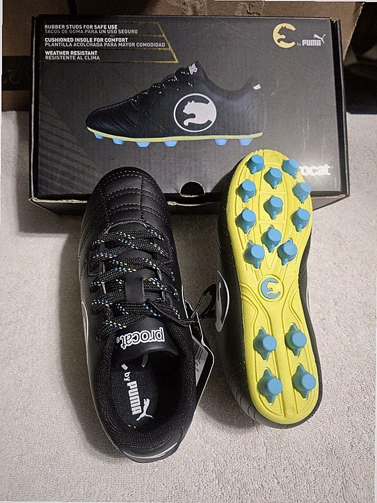 PUMA ProCat Speed Force Youth Soccer Cleats US Size 2. NEW In Box No Box