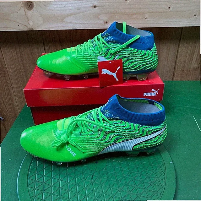 Puma Puma One 18.1 FG US 13 UK 12 104527 06 Soccer Football Cleats Green