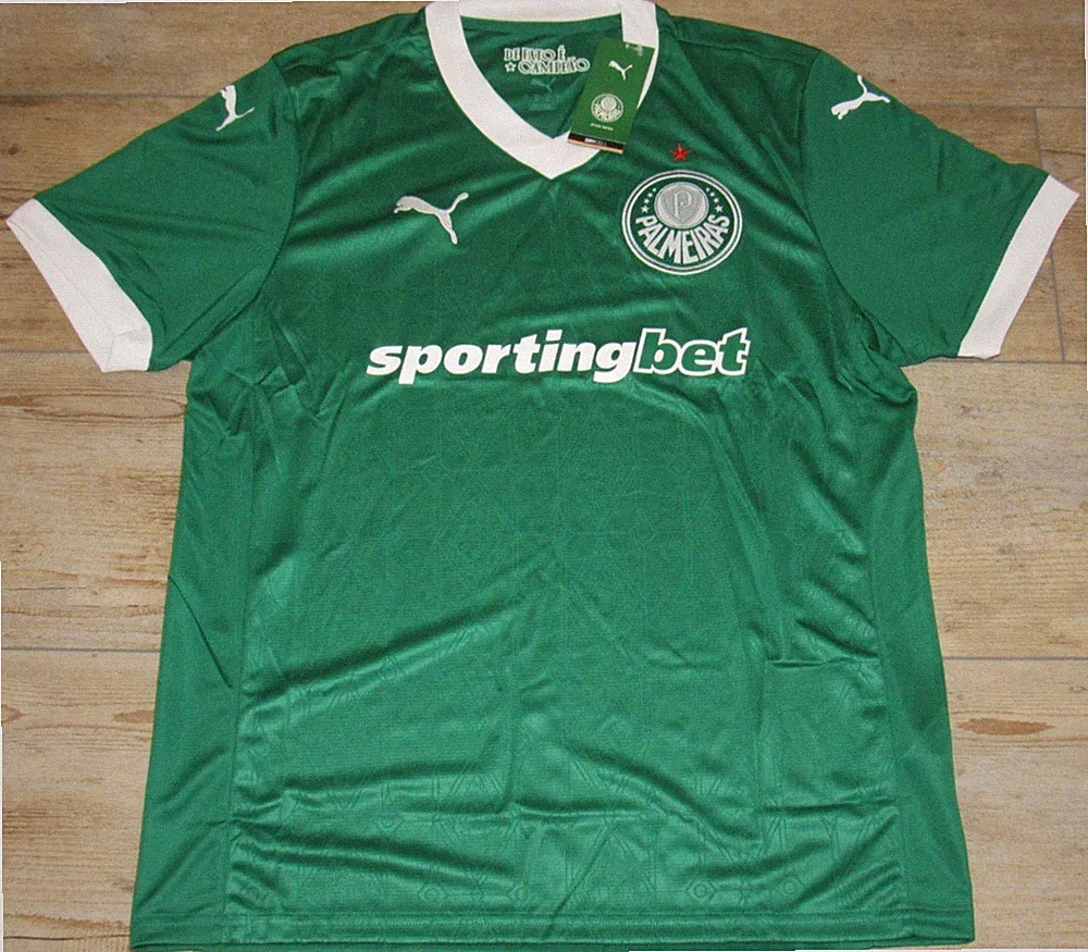 Puma SE Palmeiras Serie A $95 Dry Cell Green Soccer Jersey size Men's Large
