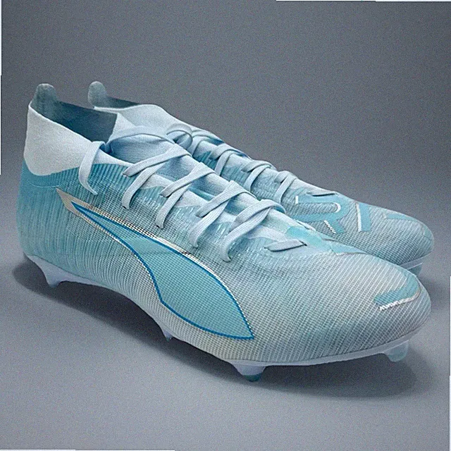 Puma Ultra 5 Match FG Women's Soccer Cleats Icy Blue/Light Aqua Size 11.5 Blue