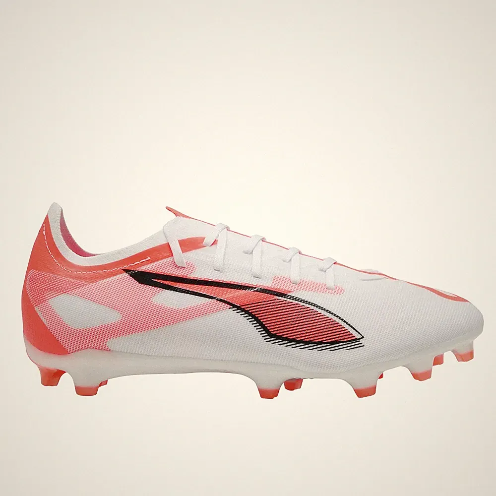 PUMA Ultra 5 Match Firm GroundArtifical Ground Soccer Cleats Mens White Sneakers