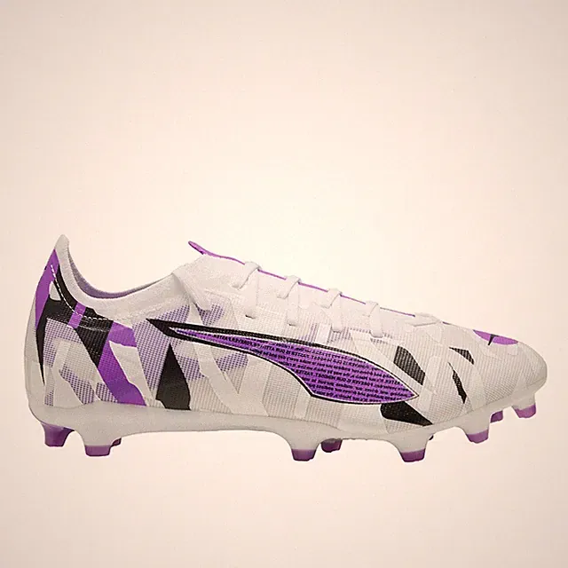 PUMA Ultra 5 Match Forever FirmArtifical Ground Soccer Cleats Mens White Sneaker