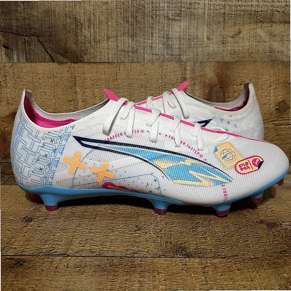 Puma Ultra 5 Match Mens Size 9 Firm Ground Soccer Cleats White 108064-01 NEW