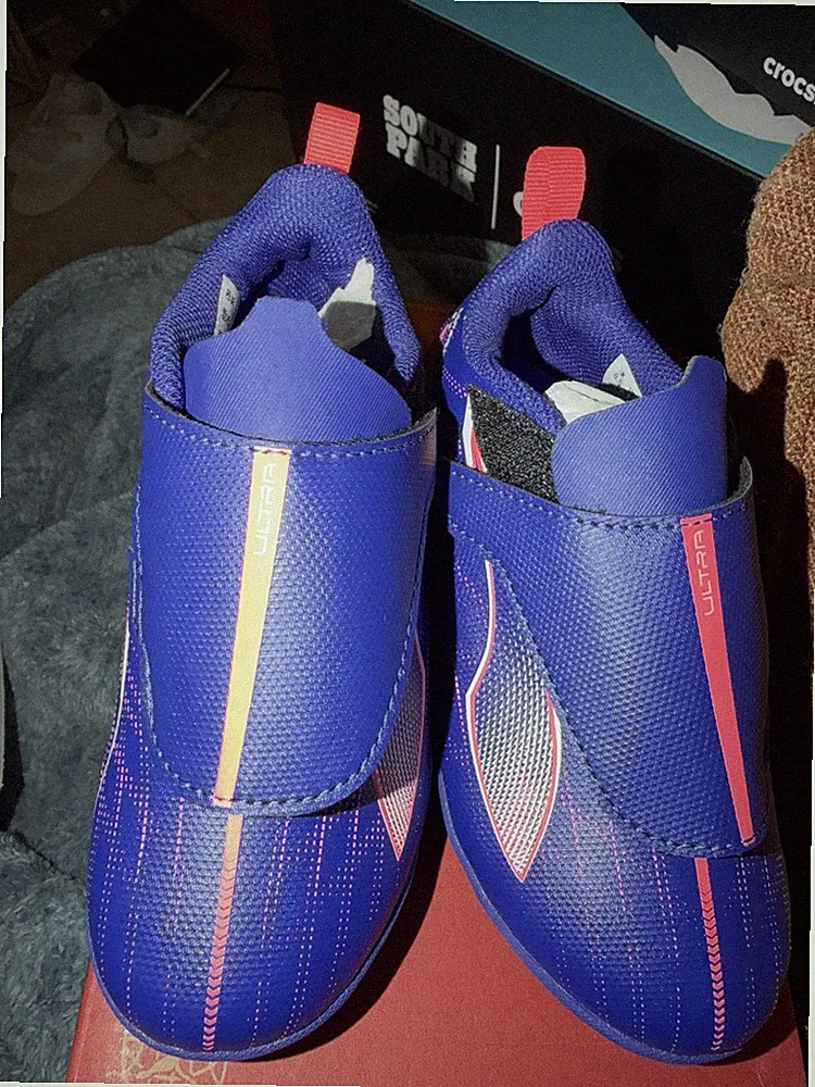 PUMA Ultra 5 Play FG/AG Toddler Soccer Cleats US 9.5 Blue Pink Ne