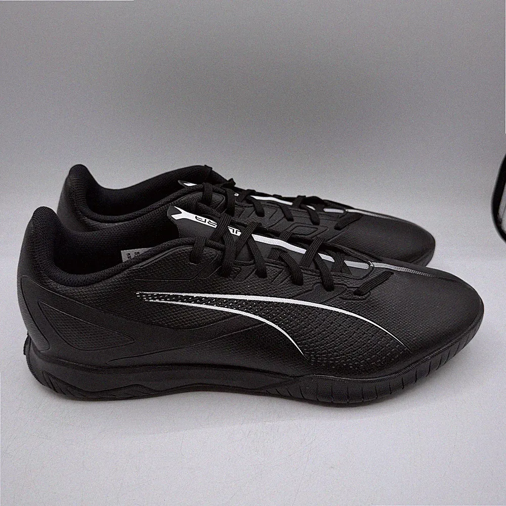Puma Ultra 5 Play Turf Soccer Cleats Mens 11 Black White Low Top Shoes 107905-02