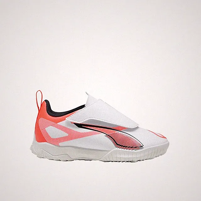 PUMA Ultra 5 Play V Turf Soccer Youth Boys White Sneakers Athletic Shoes 1083350
