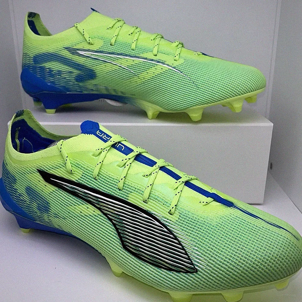 PUMA Ultra 5 Ultimate FG Men's Soccer Cleats Size 11.5 Green Blue