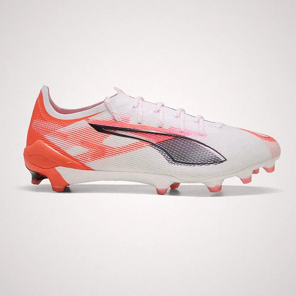 PUMA Ultra 5 Ultimate Firm Ground Soccer Cleats Mens White Sneakers Athletic Sho