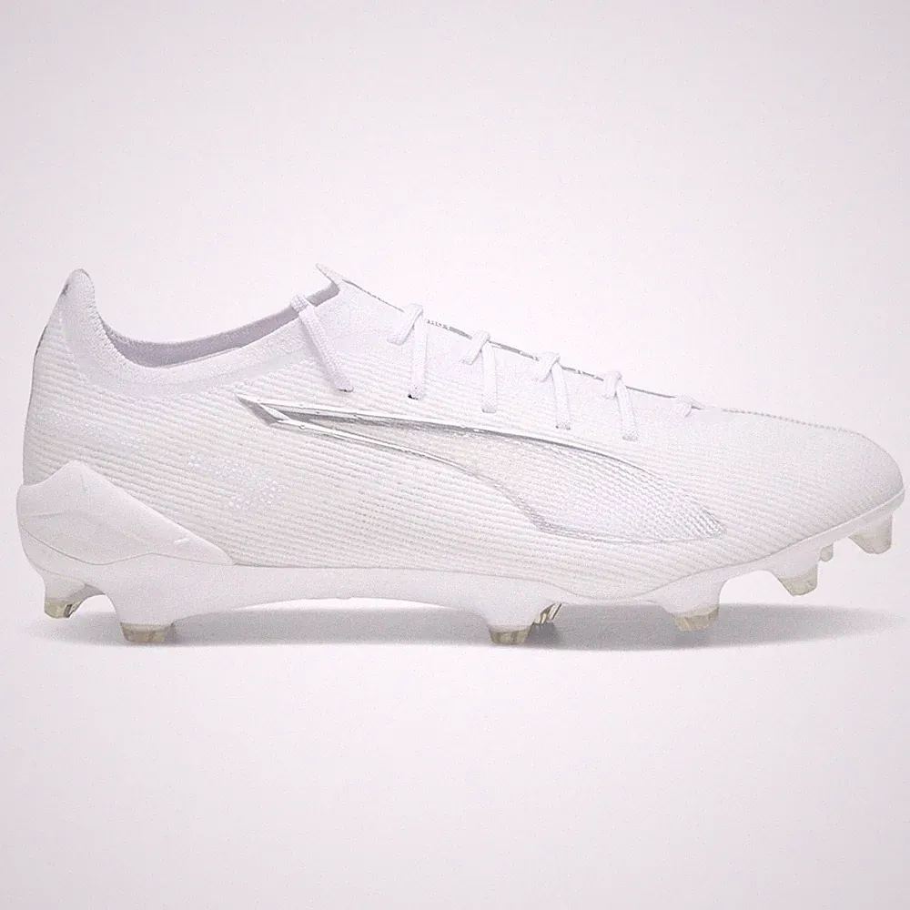 PUMA Ultra 5 Ultimate Firm Ground Soccer Cleats Mens White Sneakers Athletic Sho