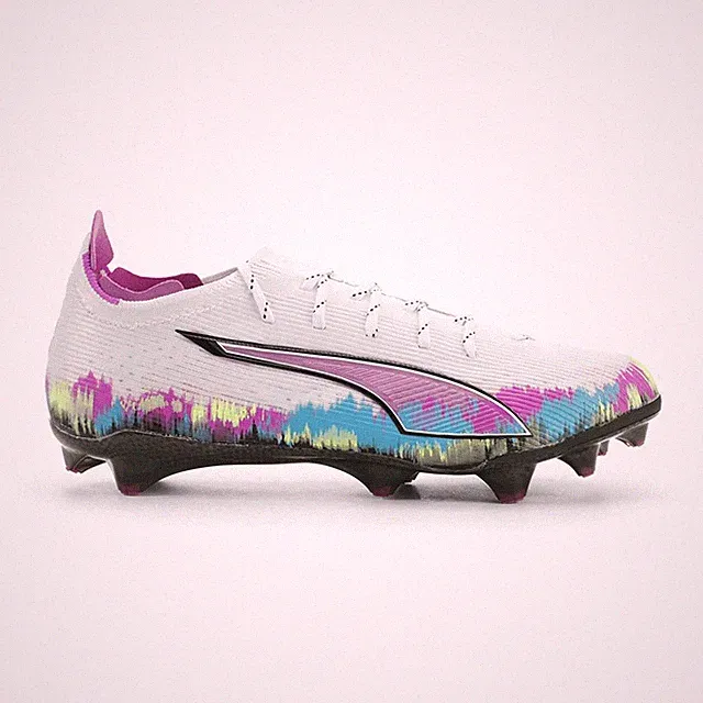 PUMA Ultra 6 Carbon Brilliance Firm Ground Soccer Cleats Womens White Sneakers A