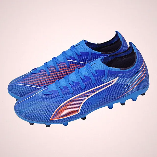 Puma Ultra 6 Match MG Ultra Blue White Glowing Red Men Unisex Soccer 108519-01