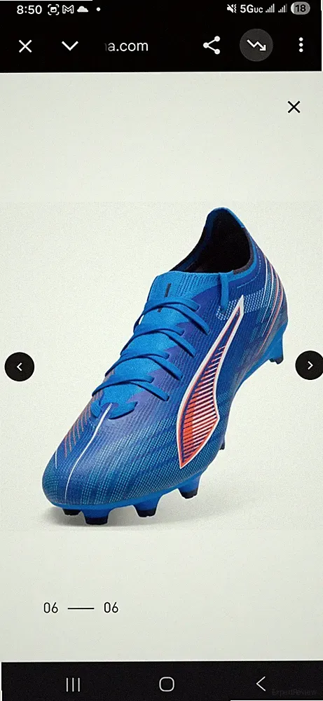 PUMA ULTRA 6 MATCHFirm/Artificial Ground Soccer Cleats Men's Size 9