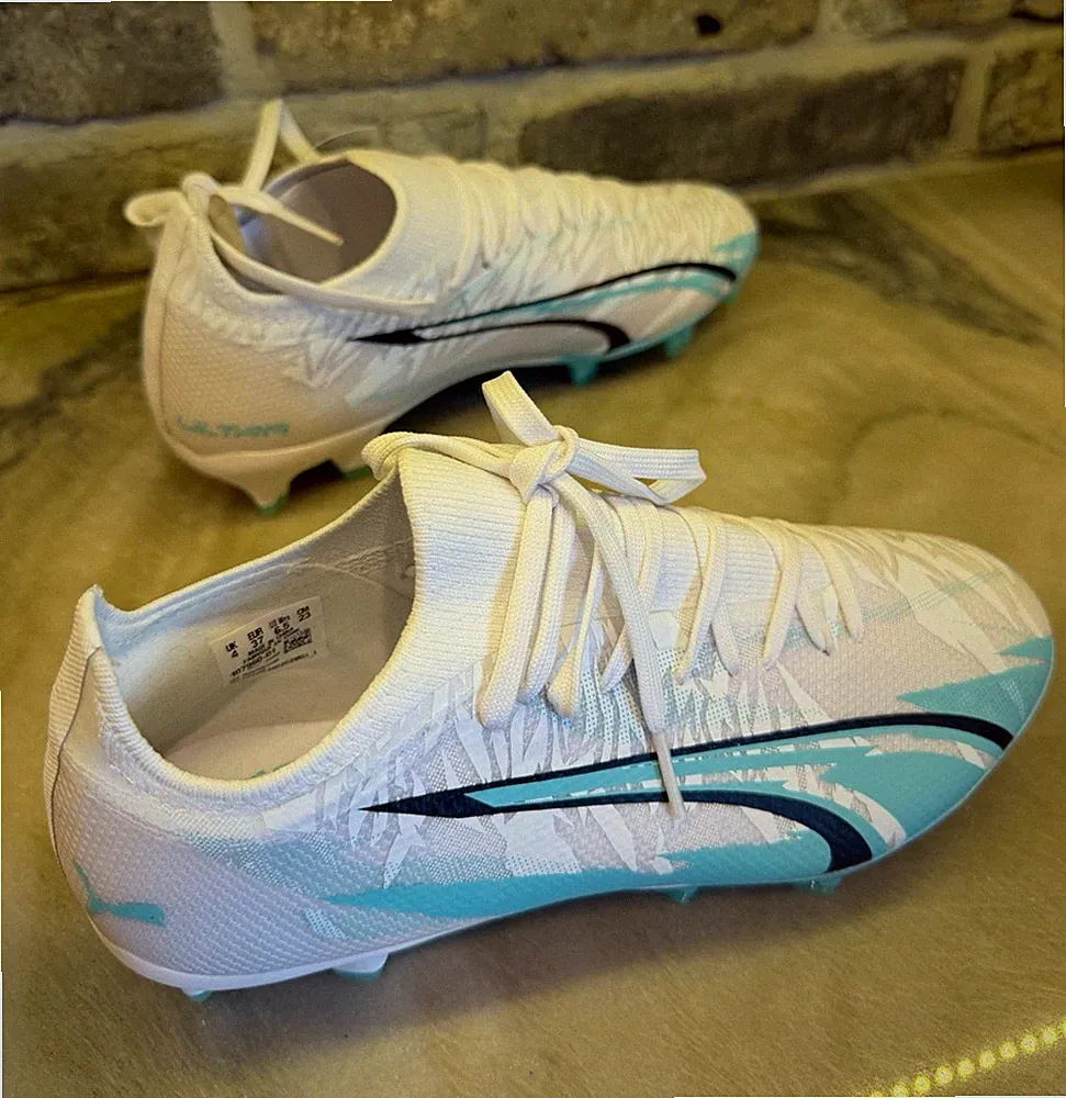 PUMA Ultra Match Rush FG/AG women’s Soccer Cleats White US 6.5 Medium (B, M)