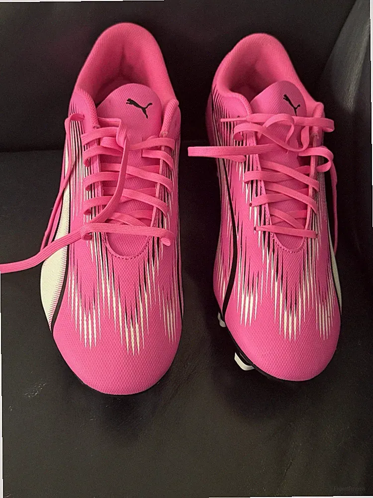 Puma Ultra Play FG/AG Adult Soccer Cleats 107763-01 Pink White Black Size Men 13