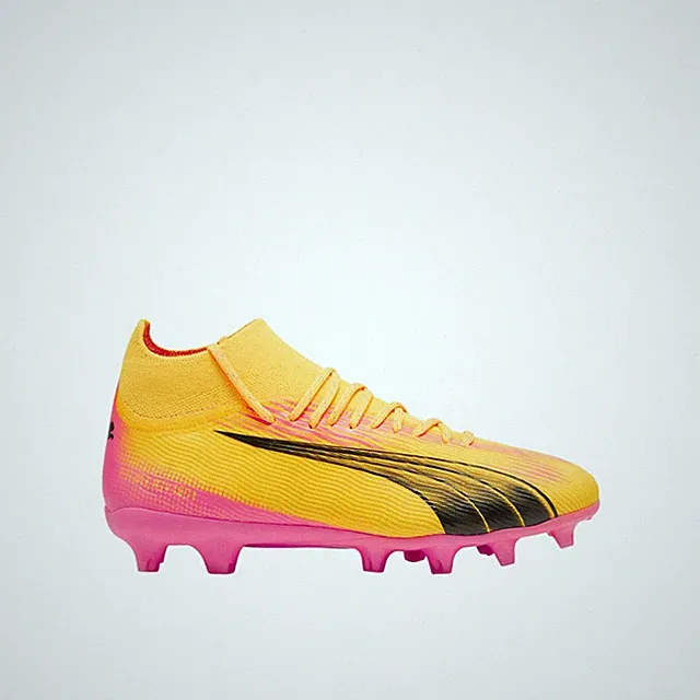 PUMA Ultra Pro Firm GroundArtificial Ground Soccer Cleats Youth Girls Yellow Sne