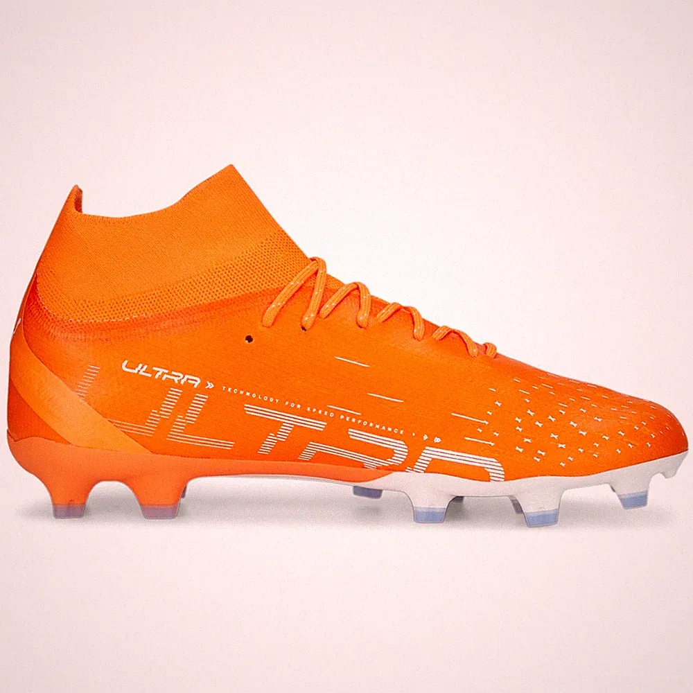 PUMA Ultra Pro Firm Soccer Cleats Mens Orange Sneakers Athletic Shoes 10724001