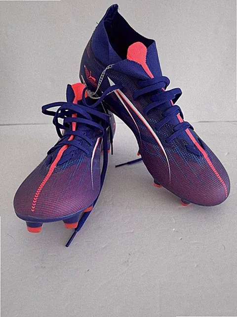 Puma Ultra Soccer Cleats Unisex Sz 6.5 / W 8 Blue Neon Pink Firm Ground FG/AGnew