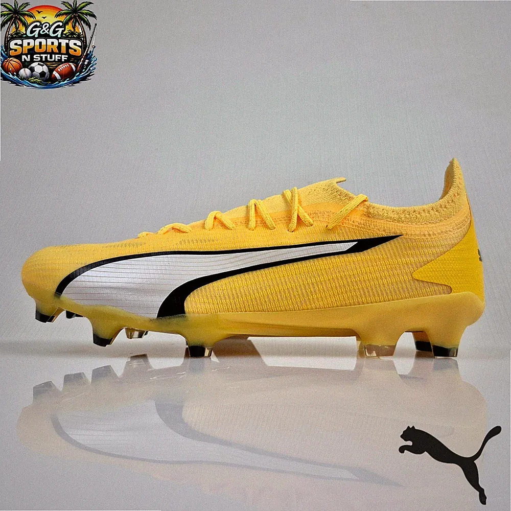 Puma Ultra Ultimate FG/AG Soccer Cleats Women's 9 Yellow 107507-04 Lightweight