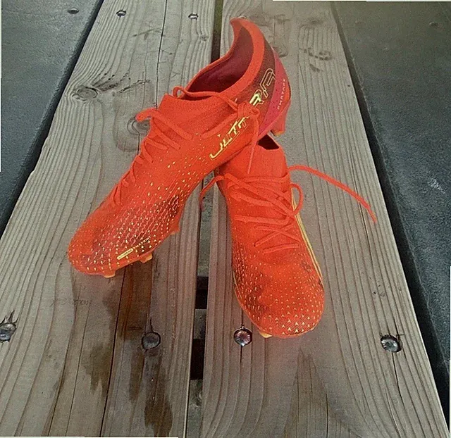 PUMA Ultra Unisex Soccer Cleats Orange US Size 11.5 Cleats ultimate edition