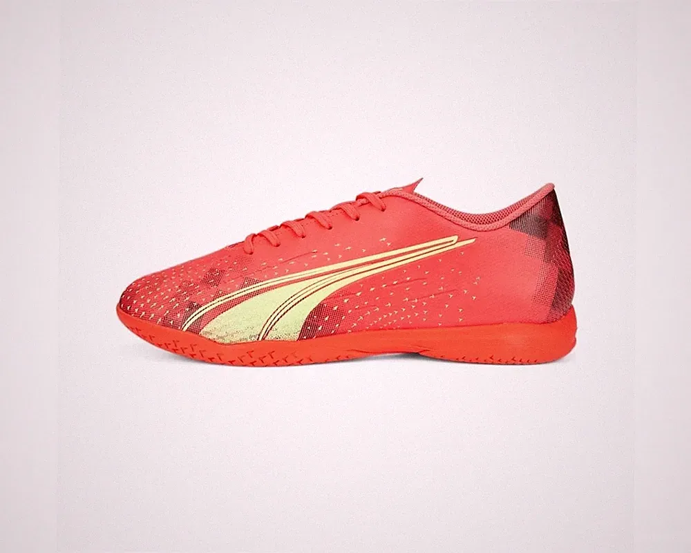 Puma US 9 Ultra Play IT Indoor Soccer Cleats Football Boots Coral EUR 42