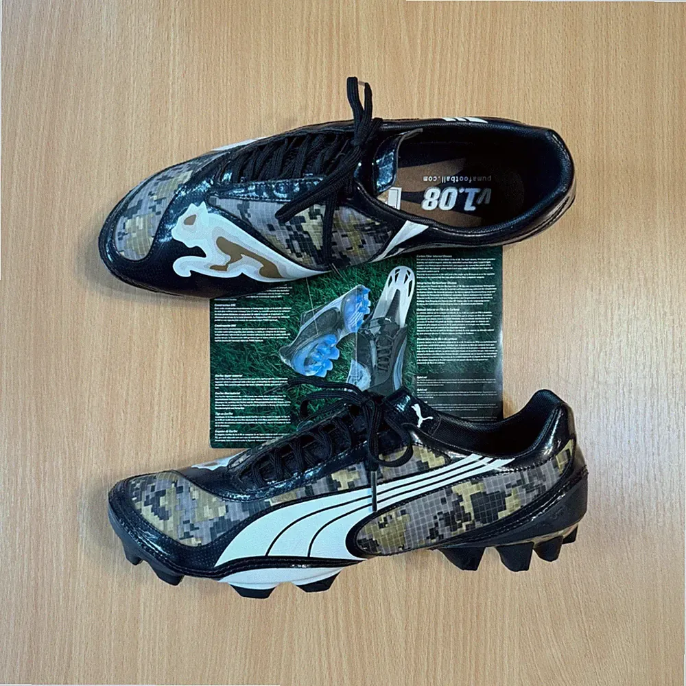 Puma V 1.08 Tricks Camo I FG Pro Football Boots Soccer Cleats US 12.5 EUR 46.5