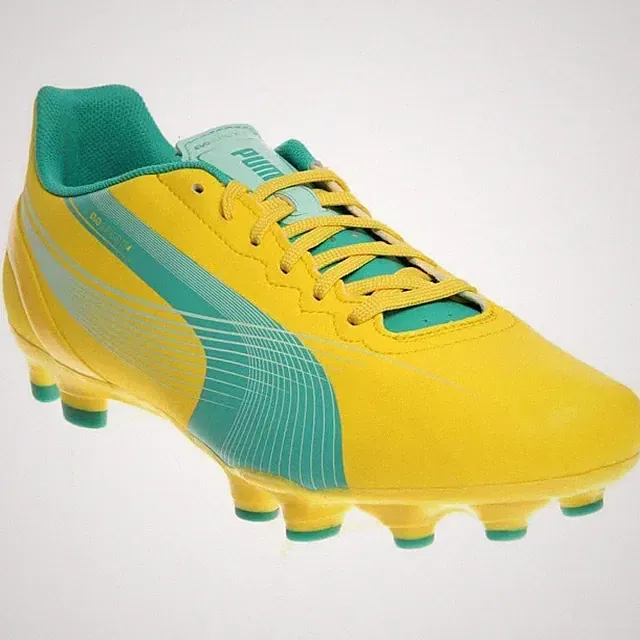 Puma Womens Evo Speed 4 FG Soccer Cleat US 6.5 EU 37 Yellow 102891 FAST! AE6