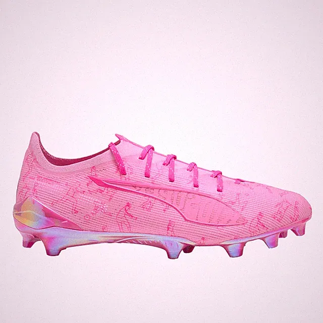 PUMA X Kidsuper Ultra 5 Ultimate Soccer Cleats Mens Pink Sneakers Athletic Shoe