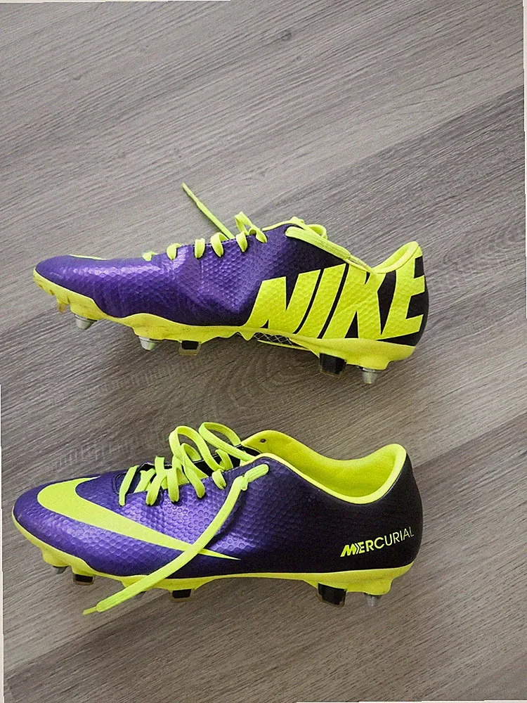 PURPLE NIKE MERCURIAL VAPOR IX SG-PRO ACC RARE SOCCER CR7 VINTAGE CLEATS Men 7.5