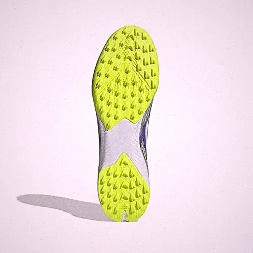 PURPLE RUSH/WHITE/LUCID LEMON - ADIDAS F50 LEAGUE LACELESS TURF SOCCER CLEATS
