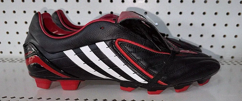 RARE 2009 Adidas Absolado PS TRX FG Mens Leather Soccer Cleats Size 11 Black Red