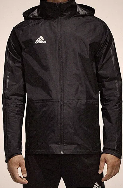 *RARE* Adidas Condivo 18 Storm Jacket - Full Zip + Hood (BQ6548) *RETAIL $120*