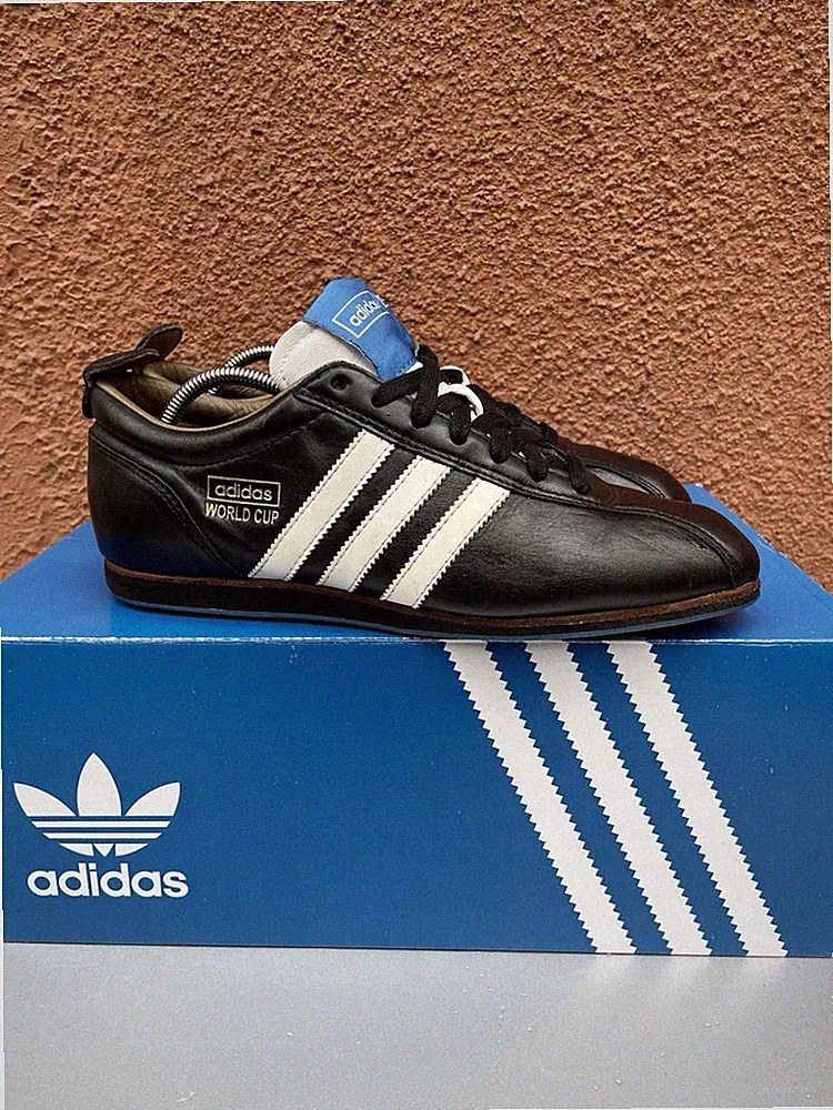 Rare✅Adidas World Cup 66 Black Soccer Cleats Shoes Mens Sz 8.5 Vintage