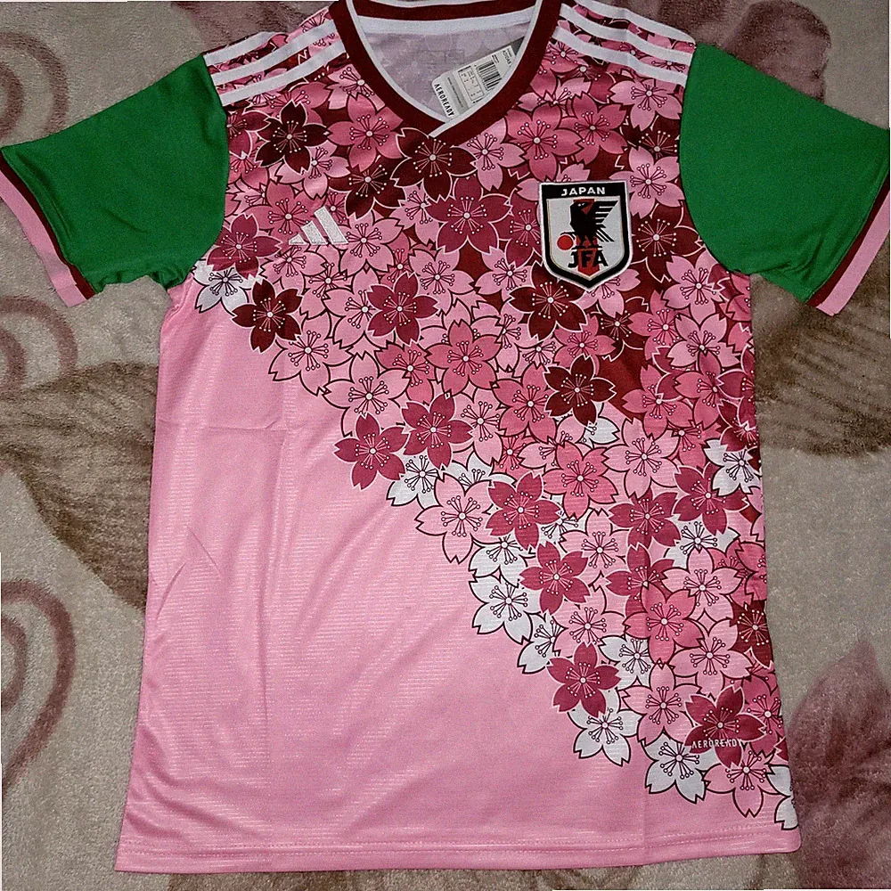 RARE Japan Soccer Jersey Special Pink Flowers Concept Edition S,M,L,XL,XXL