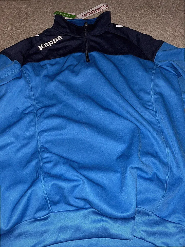RARE Kappa Blue Soccer Pullover Size Men XL