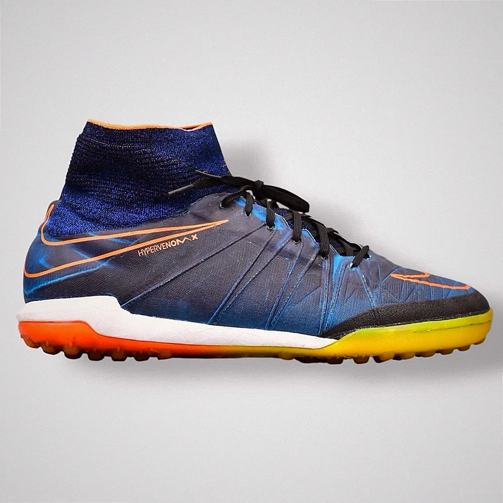Rare Nike Hypervenom X Proximo TF US Men’s 10 Soccer Cleats Black Turf Shoes