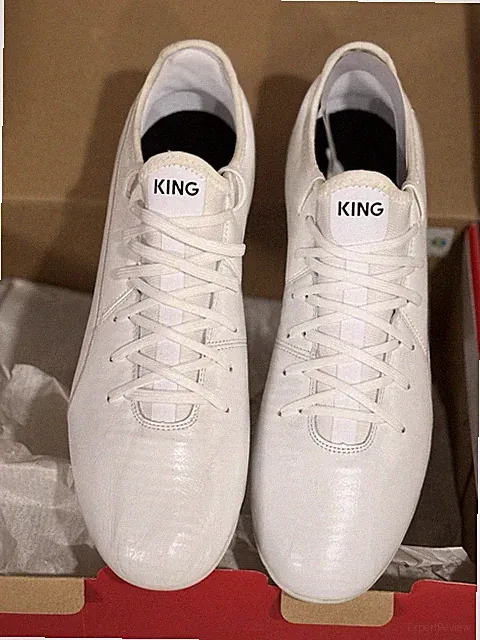 RARE Puma KING PRO FG Soccer Cleats Men Size 12 White-White-White