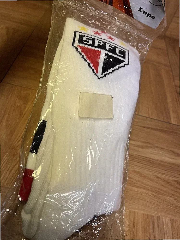 RARE🔥 Reebok SAO PAULO Futebol Club Soccer Socks 41-44 Men's Nylon Long Socks