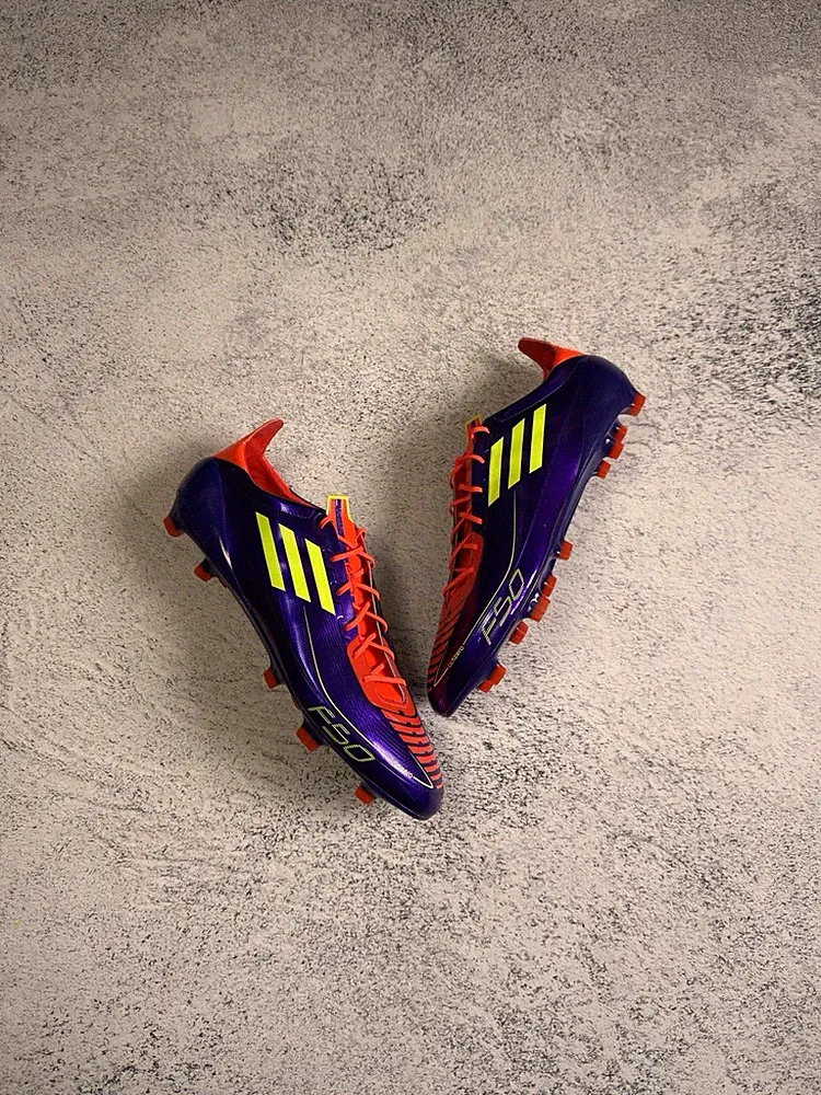 RARE Vintage 2011 Adidas F50 Adizero FG Chameleon Purple Messi Cleats US 13.5 UK