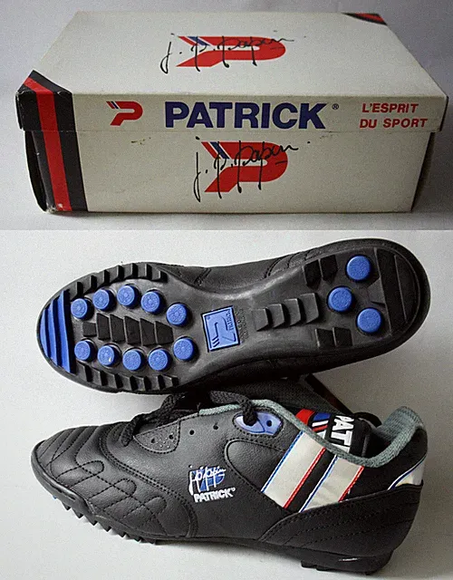 RARE VINTAGE 90'S PATRICK JP PAPIN FOOTBALL BOOTS SHOES EUR 41 US 7.5 NEW NOS !
