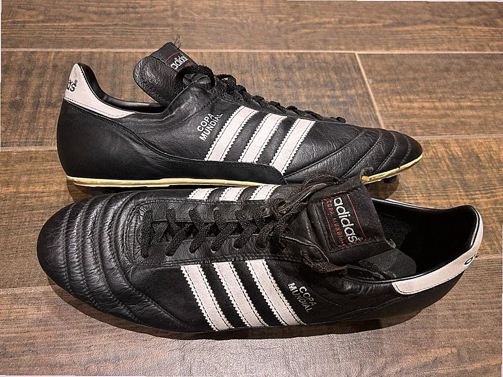 Rare Vintage Adidas Copa Mundial Black Soccer Cleats 015110 Germany Men’s US 14
