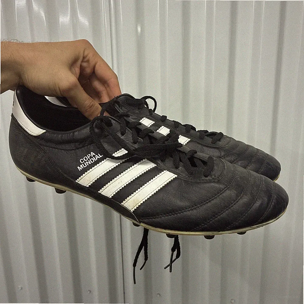 Rare Vintage Adidas Copa Mundial Black Soccer Cleats 2010 Germany - Men’s US 15