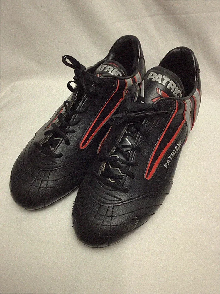 Rare Vintage Patrick Soccer Cleats Shoes Size Men 6.5 US Leather Black
