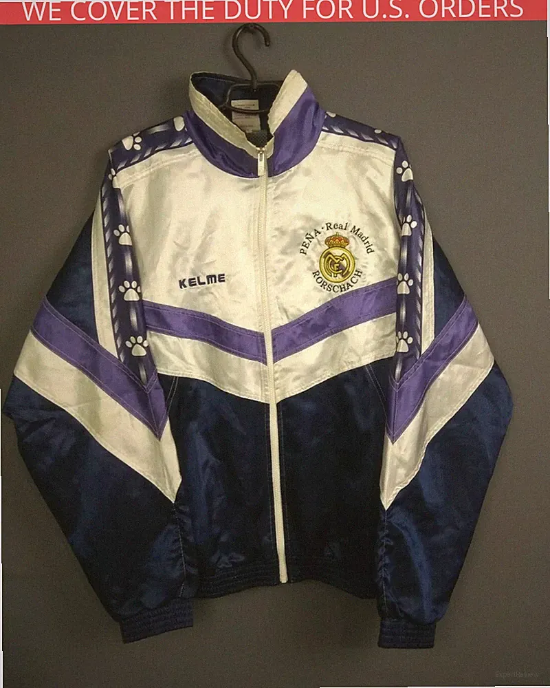 Real Madrid Jacket Pants Costume LARGE Suit Football Vintage Retro Kelme ig93